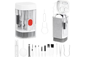 MAXUNI Tastatur Reinigungsset, Alles in Einem Handy Reinigungsset, Mobile Phone Cleaning Brush Set, Kopfhörer Reinigung mit Bürste und Spray, Multifunktionales Reinigungs Zubehör für Phone, Tablet, Laptop
