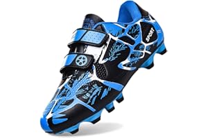 Nlaayong Crampon Foot Enfant Garçon Filles Légères Chaussures Entrainement Football Unisexe