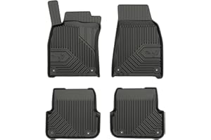 MOTOS Gumowe dywaniki samochodowe pasują do Audi A6 C6 2006-2011 Popraw swój komfort podróży z dywanikiami antypoślizgowymi No.77- Dywaniki samochodowe na każdą pogodę, ochrona przed zabrudzeniami