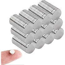 Lot De 50 Mini Aimants 8x1mm Néodyme - Puissants Pour Tableau Et Fixation