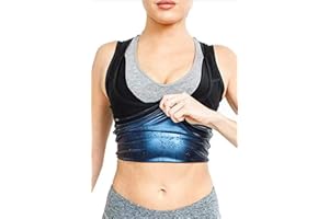 Calmshops Women Sweat Shaper Sauna Vest Premium Workout Tank Top Vest Polymer for Slimming Weight Loss