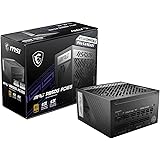 MSI MPG A850G PCIE5 - Fuente de alimentación (850 W, Certificado 80 Plus, ATX 3.0, Compatible con PCIe 5.0 GPU, condensadores