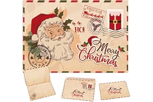 ANGUXER Tarjeta de Navidad, 15 pcs Navidad tarjeta de felicitación con sobres, tarjetas de felicitación en blanco, postales Navidad para saludos familia, amigos, niños (B)