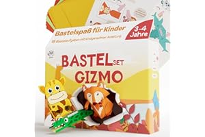Heldenzimmer - Bastelset Kinder 3 Jahre- [15 Bastelideen & Bastelvorlagen] Bastel Sets - Gizmo Bastelkoffer zum Basteln ab 3 Jahre