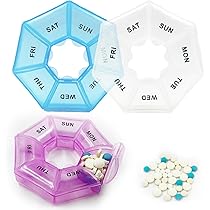 Organizer Pillole Settimanale Da Viaggio - Portapillole Contenitore Promemoria Medicinali Prescrizioni, Custodia Dispenser Per Pillole, Vitamine Organizer, 4 Volte Al Giorno, 7 Giorni Alla Settimana - Foto 6