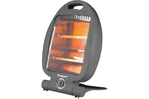 BEPER P203PAN004 Kuchenka kwarcowa, 400/800W, szybkie nagrzewanie, 2 poziomy mocy, 2 elementy grzewcze, funkcja ekologiczna, automatyczne wyłączanie, szara