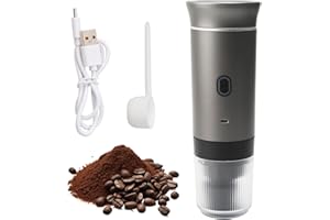 FAMKIT Cafetera Portátil 15 Bar Inalámbrica Multiusos – Máquina de Café Espresso con 3 en 1 (para Cápsulas Nespresso/Otras/Café Molido), Compacta para Viajes, Camping y Hogar – Incluye Batería Recargable