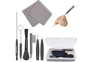 BRITECO Hearing Aid Cleaning Kits, Hearing aid Cleaning Tools, Earwax Cleaner Tool Sets Hearing Aid Brushes Wire for Cleaning, Complete Set for Cleaner Hearing Aids & Electronic Devices