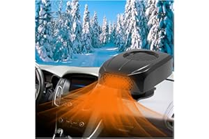 EONDEVO Schnelles Heizen Auto Heizlüfter, 3-in-1 Windschutzscheiben Defroster Demister 12V mit Universelle Kugelverstellung und Zwei Modi zum Winterliche Erwärmung Sicheres Fahren