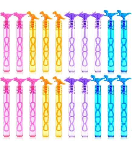 Playwrite Dinosaurier Bubble Tubes (12 Stück) – Seifenblasen Für Kinderpartys & Partytüten