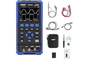 GULITECH OWON 3 in 1 Handheld Oscilloscope Multimeter, 70MHz Bandwidth Digital Oscilloscope Portable, 2 Channels Oscilloscope,1CH Generator USB Type C, 3.5" LCD Display （HDS272S）