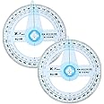 TOYANDONA 2Pcs Circle Protractor Protractor Ruler Protractor Measuring Tool 360-degree Protractor for Kids Classroom