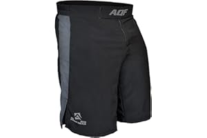 AQF Boxer Calecon Homme, Short MMA, Short Boxe, Grapling Calecons, Short Muay Thai 4-Way en Stretch avec Évacuation De L'humidité pour Boxing, Combat, UFC, Cage Fighting, Short D'entraînement