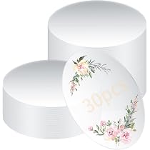 30 Feuilles Acryliques Transparentes Hexagonales - Plexiglas Pour Artisanat, Cadres, DIY