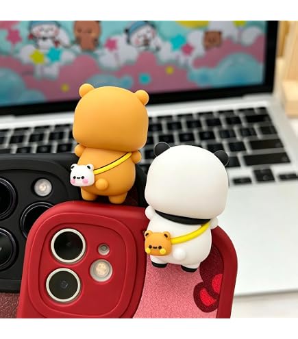 Set De 4 Cabezas Movedizas Bubu Dudu De PVC Suave, Decoración Para Coche Y Escritorio, Diseño Adorable De Ositos
