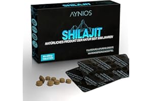VITANOW 12,000 MG Shilajit Tablets, 100% Shilajit Original Tablets, Himalayan Resin Alternative, 60 Count - Shilajit Himalaya Organic Tablets, Rich in Fulvic Acid and Over 85 Trace Elements.(No color added)