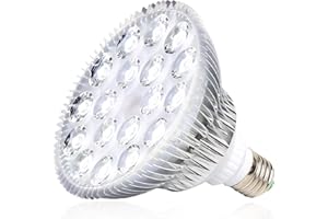 MILYN 54W Lampada per Piante, Lampada Solare a Spettro Completo Led Grow Light, E27 Lampade da Coltivazione Indoor per Semina, Crescita, Fioritura e Fruttificazione