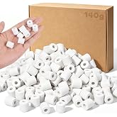 WDZGX Ceramic Combbind Binding Ceramic Ring 55pcs | 140 g/approx Small Ceramic Rings Cramic Ceramic for All Types of Fish Tan