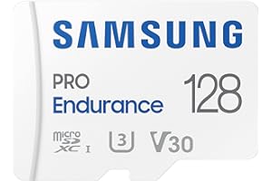‎SAMSUNG Samsung PRO Endurance microSD-Karte + SD-Adapter, 128 GB, Für Videoüberwachungssysteme, Dashcams und Bodycams,UHS-I U3, Full HD & 4K UHD, 100 MB/s Lesen, 40 MB/s Schreiben, MB-MJ128KA/EU