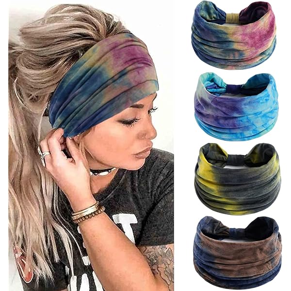 Culinavog Stirnband Damen 6er Set - Elastische Haarbänder Für Sport & Alltag