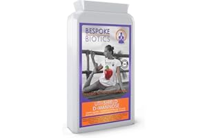 BESPOKE BIOTICS D-Mannose PRO 90 Premium UK CAPS | UTI-Shield | Bladder & Urinary Tract | Dischage |Cloudy Stinging Pain Urine| Capsules not Nasty Tablets | Vegan Friendly