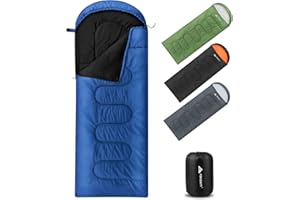 Forceatt Schlafsack 3/4 Jahreszeiten Schlafsack kleines packmaß Sommerschlafsack/Winterschlafsack Deckenschlafsack Camping, Reise, Festival Geeignet für Verschiedene Jahreszeiten(1.2/1.4/1.6KG)