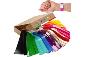 PEXANO Braccialetti Carta Eventi 1000 Pezzi Colorati per Feste Discoteca Concerto Prive Vip Festa Adulti Biglietti Serali Fiera Spettacolo Festival - Braccialetti Identificativi Bambini ✯GARANZIA A VITA✯