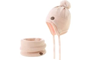 Monimo Baby Mütze für Jungen und Mädchen Winter Gestrickte Süße Niedliche Mütze Ohrenklappen Hut