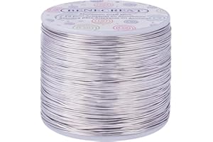 VARUN BENECREAT 20 jauge/0.8mm Fil de Fabrication de Bijoux Résistant au Ternissement 235m Fil métallique de Sculpture en Aluminium Pliable pour le Travail de Perles Artisanales de Bijoux