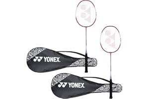 Yonex ZR 100 - Raqueta de bádminton de Aluminio Ligero con Cubierta Completa, Juego de 2 | Fabricado en la India