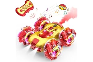 Braxel Coche Teledirigido Niños 3-10 Años, 4WD Rotación 360° Coches RC Juguetes Niños 3-8 Años, Monster Truck Coches para Niños Regalo Niño 3 4 5 6 7 8 9 Años, Coche RC Acrobacia Rotación