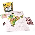 Toiing Puzzletoi India Explorer - 3-in-1 Play and Learn Kit | Jigsaw Puzzle with Games Based on India Map | Educational Learning Game for Kids Age 5 Years & Above