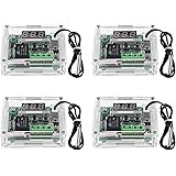 4 Stücke Digitaler Temperaturregler 12V DC W1209, Micro Digital Thermostat -50-110° C Elektronischer Temperaturregler Schalte