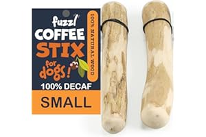 Fuzzl Coffee Stix Small 2-pak zabawka do żucia dla małych psów – naturalne gryzienie dla psów wytrzymałe zabawki dla psa kości trwałe zabawki do żucia dla agresywnych gryzących psów mocna zabawka dla