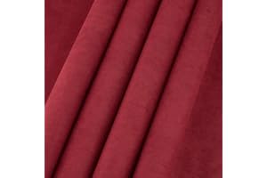 OLYCRAFT 100x43cm Dunkelroter Bucheinbandstoff Bucheinband Aus Wildlederimitat Mit Papierrückseite Dicht Gewebter Bucheinband Für Buchbindung Scrapbooking Geschenkbox Basteln