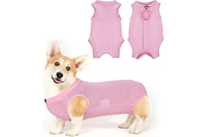 Adiwo Kombinezon do regeneracji po operacji psa, Piżama dla psa, kombinezon do regeneracji dla psa, ednoczęściowy kombinezon dla psa, kombinezon regeneracyjny dla małych, średnich i Mały ch ras