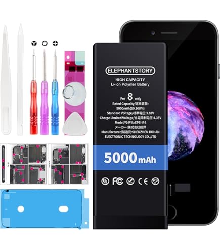 Elephantstory Batterij voor iPhone 11 Pro Max, 6500 mAh Hoge Capaciteit Accu 0 Cyclus Lithium Polymeer Vervangende Batterij met Reparatieset en Handmatig