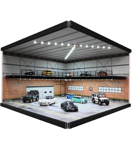American Diorama Garage with Decals for 1/64 Scale Models 76530