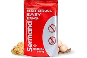 SERMAND Yema de Huevo en Polvo (350 Gr) | Yemas de Huevos Camperos | Huevos Pasteurizados | Sin Aditivos | Productos Sin Lactosa | Presentación en Bolsas Zip