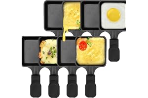 Non-stick belagd mini grill ostpanna smältning tillbehör för raclettes ersättningsbrickor racletterätter mini raclettepannor
