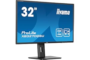 iiyama Prolite XB3270QSU-B1 80cm 31,5" IPS LED-Monitor WQHD 100Hz HDMI DP USB3.2 Höhenverstellung AdaptiveSync schwarz