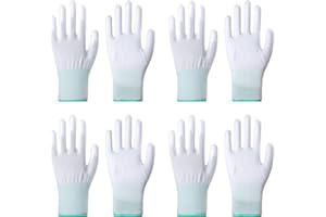 RANYAKE 4Paar Hitzeschutz Handschuh,Thermo-Styling-Handschuh,Hitzebeständige Handschuhe mit Silikonfinger,Hitzeschutz für Haarstyling,Glätteisen,Grüne Handschuhe