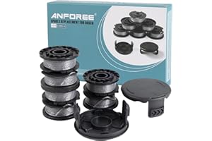 ANFOREE Strimmer Spool Replacement for Bosch, 8Pcs String Trimmer Spool Compatible with Bosch Cordless Grass Trimmer Art 23 SL and Art 26 SL 16ft 0.065"