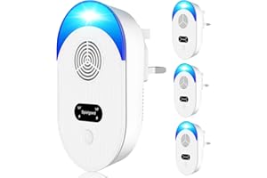 PROBAGEL Rodent Repellent Ultrasonic 4Pcs, Powerful Mouse Traps For Indoors Mosquito Repellent Plug In- Effective Against Mice, Rodent, Rat, Mosquitoes, Spider, Cockroach Etc Pest, Harmless To Pets And Human