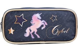 Bagtrotter Trousse Scolaire rectangulaire Cybel Cheval Licorne Bleue