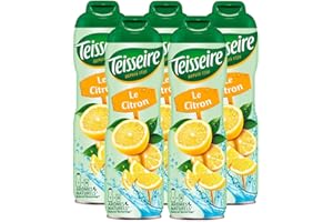 ‎TEISSEIRE Teisseire Getränke-Sirup Lemon/Zitrone 600ml - Sirup der genauso schmeckt wie die Frucht (5er Pack)