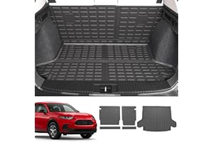 powoq Cargo Liner Compatible with 2023 2024 Honda HRV Car Trunk Mat TPE Backrest Mat Replacement for 2023 2024 Honda HRV Accessories (2023-2024 HRV, Rear Backrest Mat+Rear Trunk Mat)