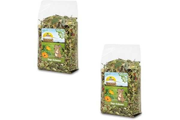 JR Farm Repas pour Octodons | Pack Double | 2 x 800 g | Aliment Complet pour octodons | Mélange de graines Sauvages et de protéines animales | avec vitamines et minéraux