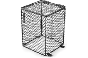 WEIKEYA Protezione per lampada riscaldante, resistente in ceramica portalampada termica Rettile Protezione lampada riscaldante per lampadina in ceramica per lucertola per lampade rettili(Quadrato)