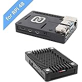 Raspberry Pi Caso 4, CNC Ultra-Sottile Cassa di Alluminio del Metallo di Raffreddamento Passivo/Dissipatore di Calore…